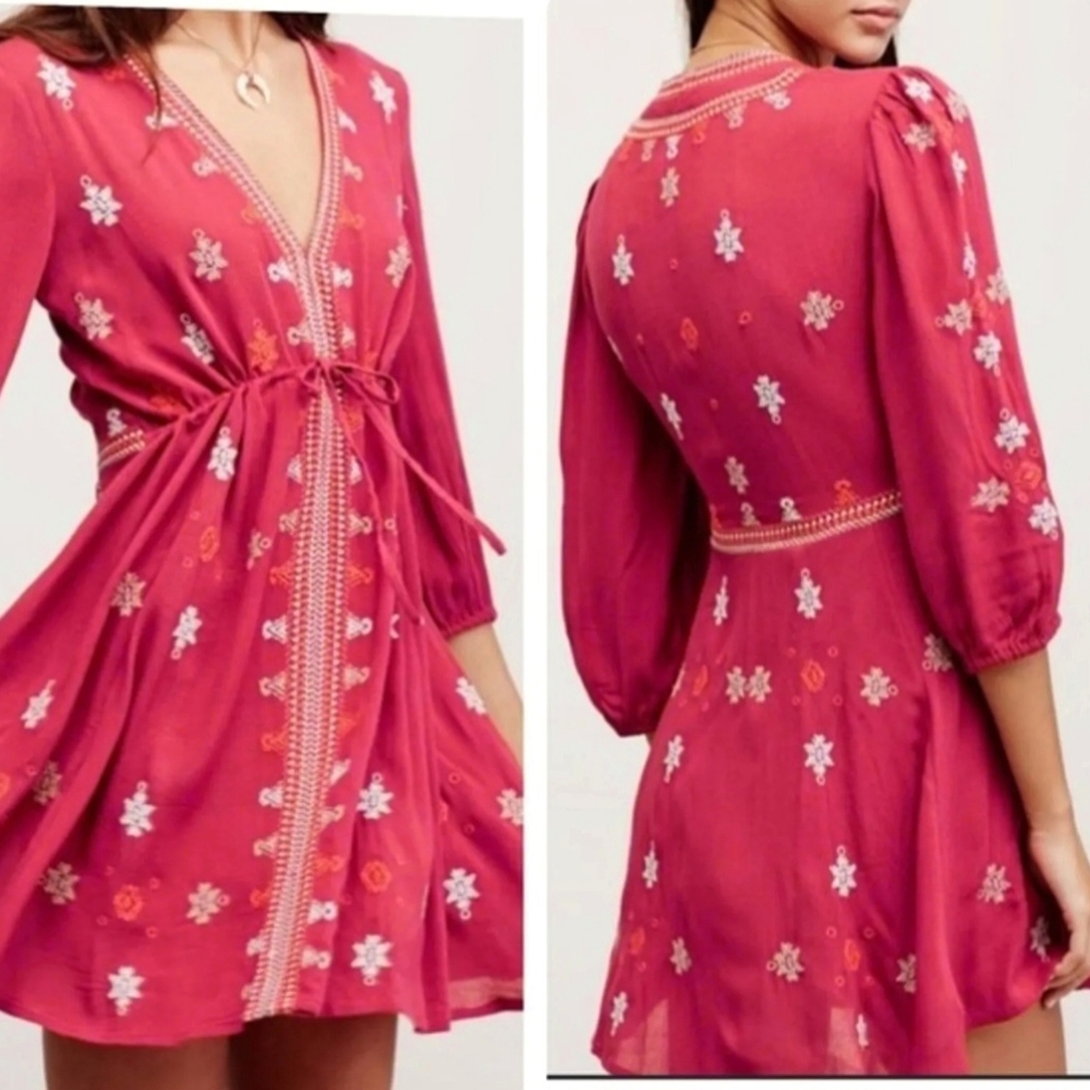 Free People Dress Stargazer Mini Dress Women Size Medium